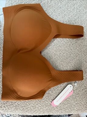Wireless Molded Cup Bra in Rust